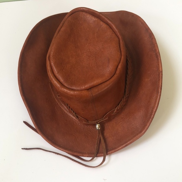 North Star Brown Leather Hat Size L - Picture 13 of 13